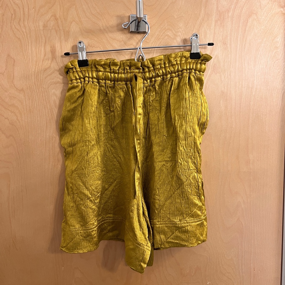 By Malene Birger Mustard High Waist Shorts